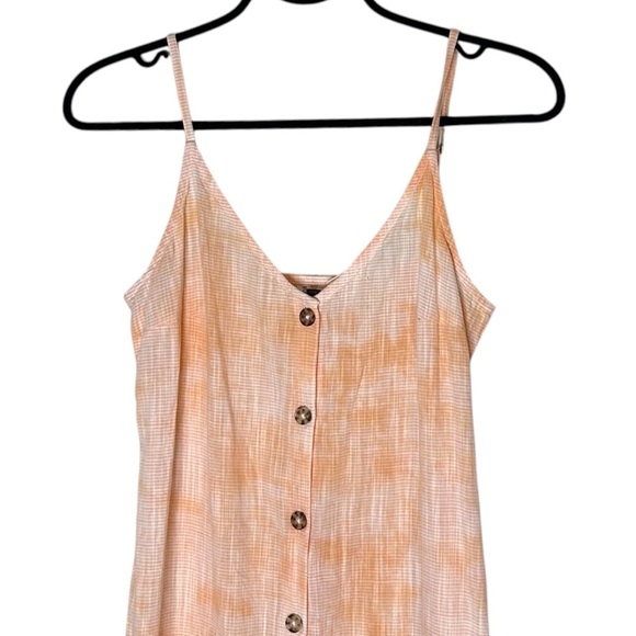 Roxy Wild Ties Midi Dress- Orange Tie Dye Cotton Sundress- Size Small - Picture 6 of 12